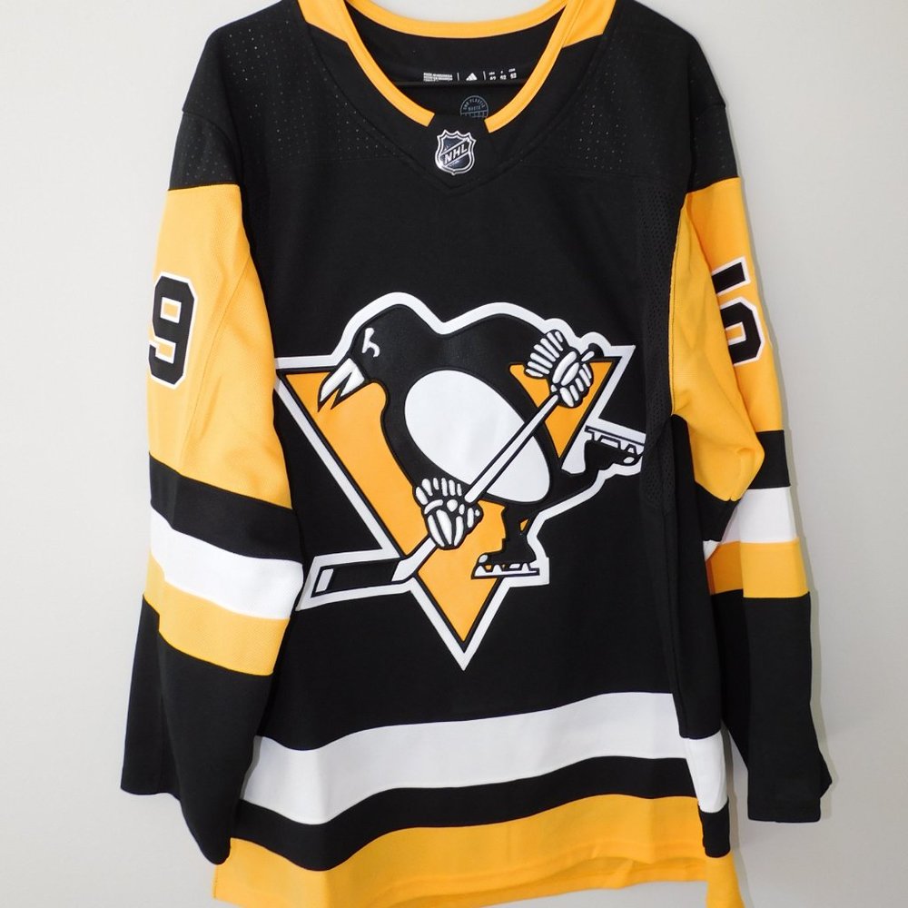 authentic Adidas Primegreen Pittsburgh Penguins Jake Guentzel hockey jersey 52